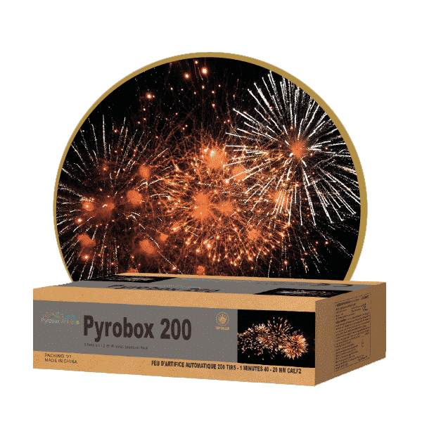 Feu d’artifice automatique Pyrobox 200 (1min45)