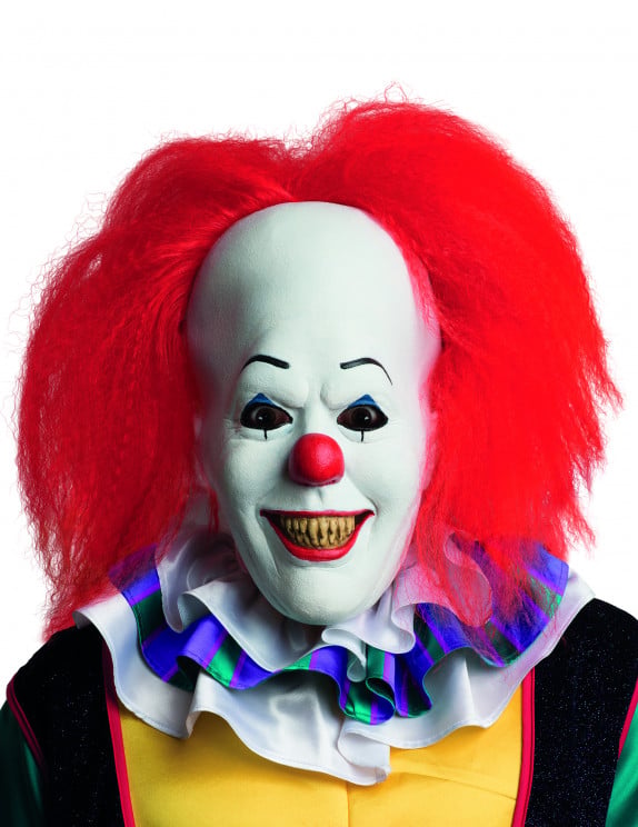 Masque en latex avec cheveux clown Ça™