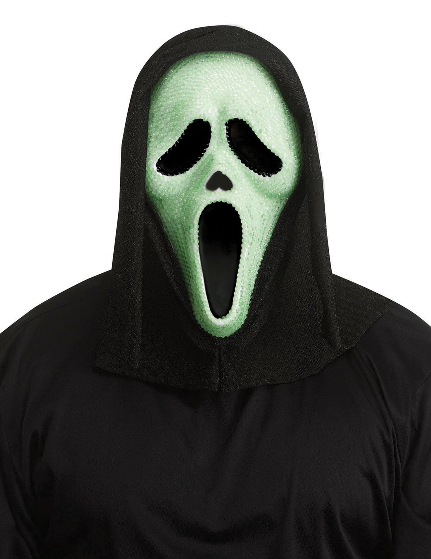 Masque Scream™ phosphorescent à stras