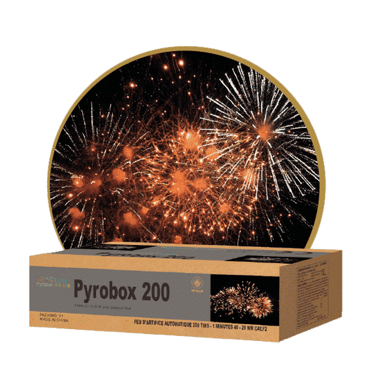 Feu d’artifice automatique Pyrobox 200 (1min45)