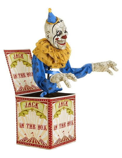 Décoration animée clown Jack in the box 180 cm