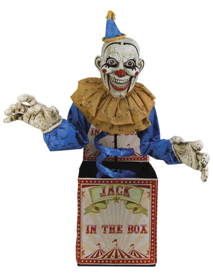 Décoration animée clown Jack in the box 180 cm