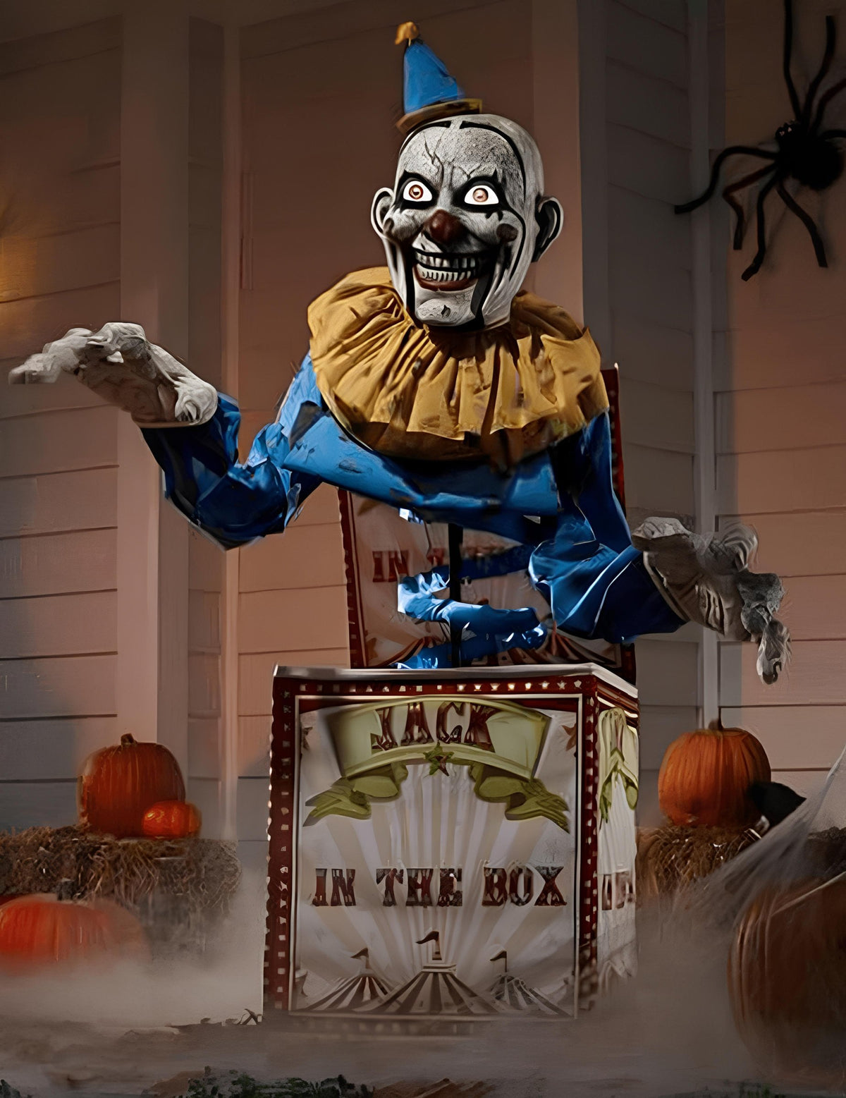 Décoration animée clown Jack in the box 180 cm