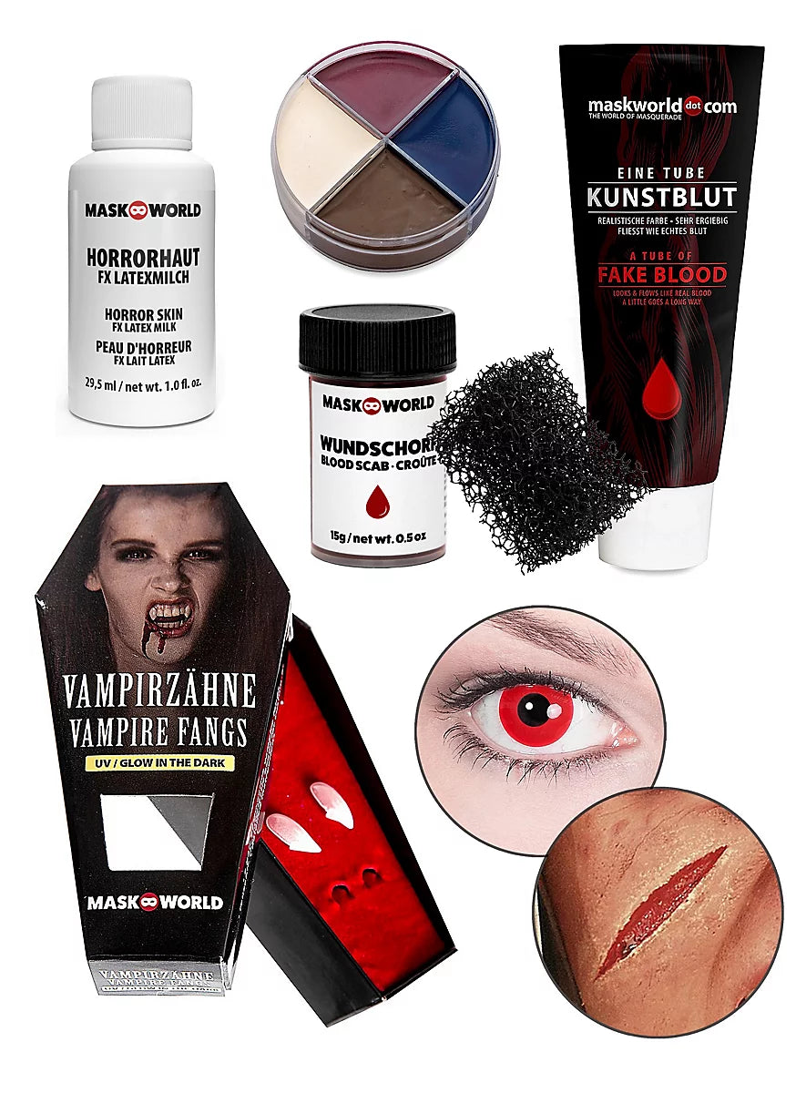 9-Piece Halloween SFX Makeup Kit