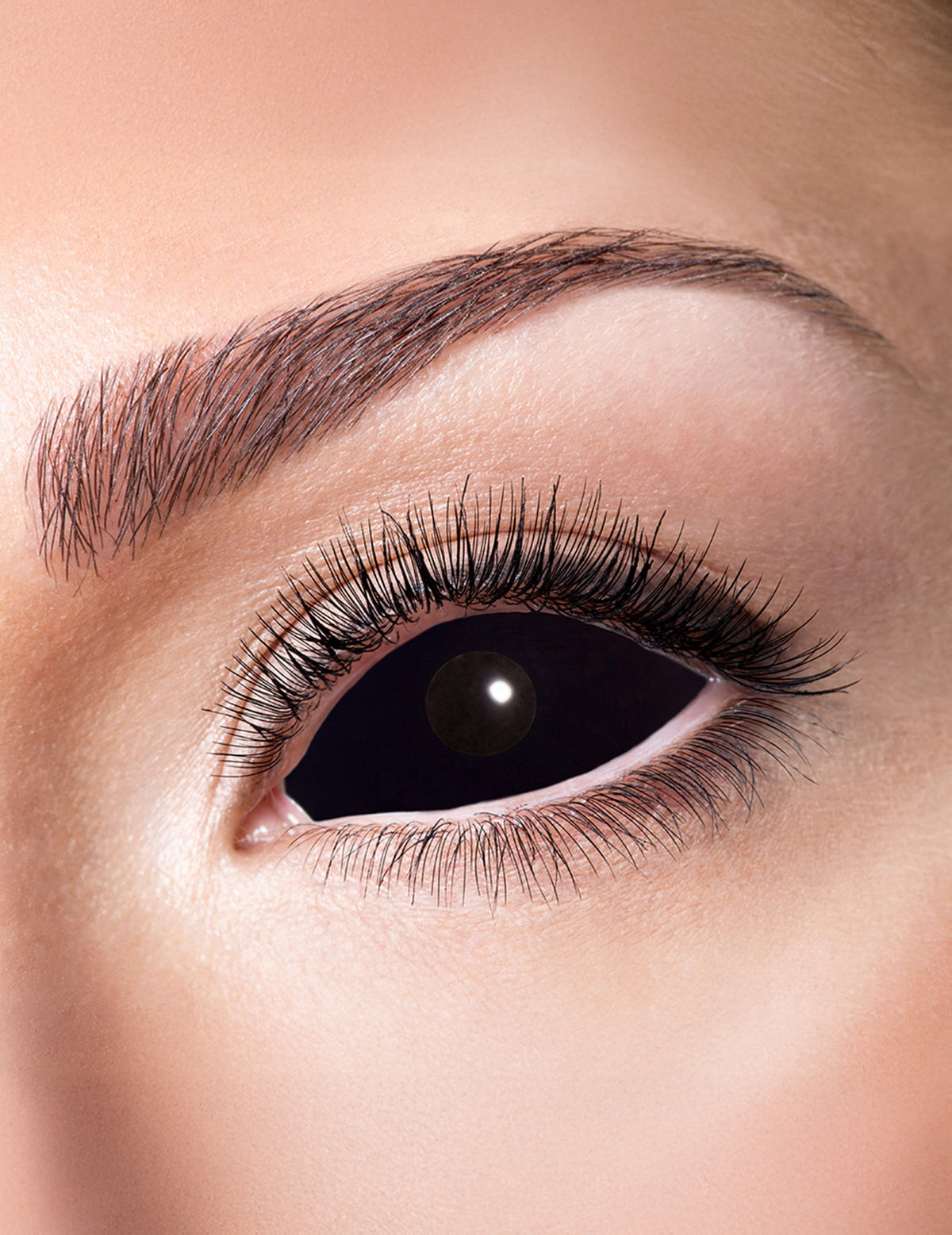 Lentilles fantaisie sclera oeil noir adulte