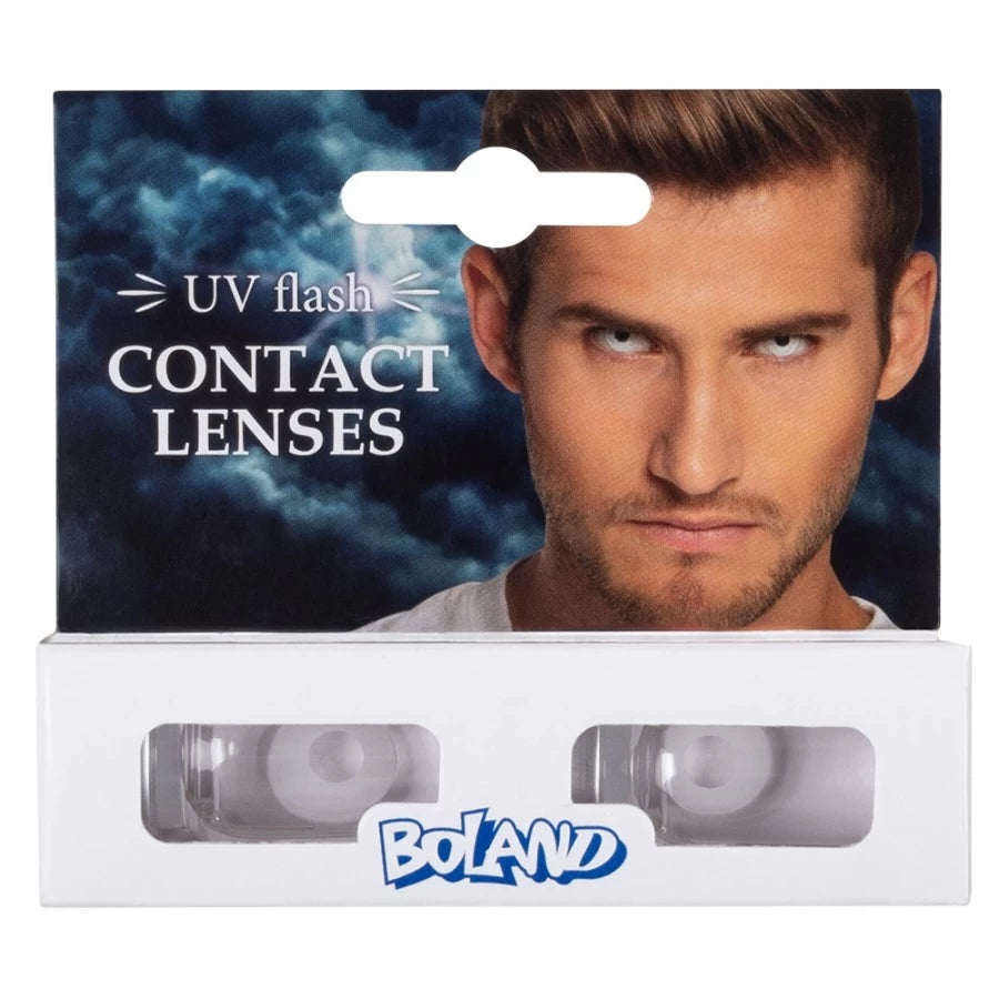 Lentilles UV flash blanches