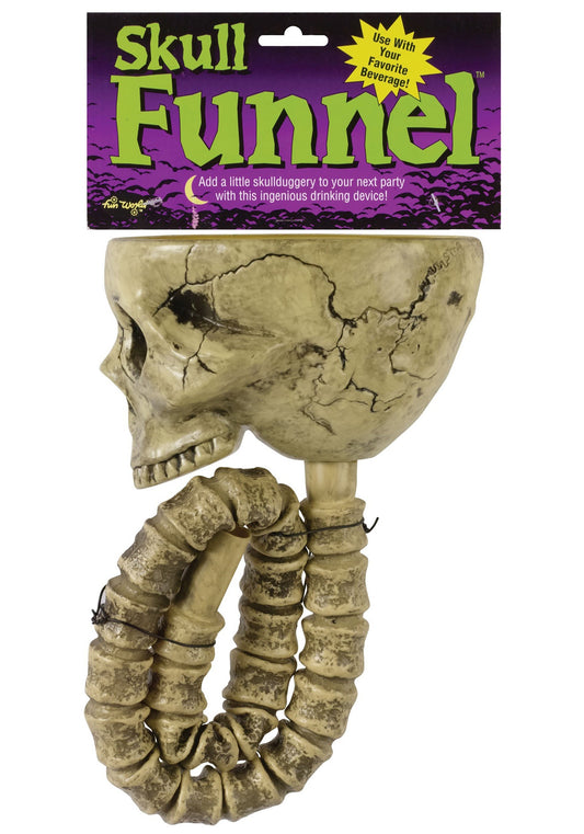 Skull and Spine Beverage Funnel Party Prop