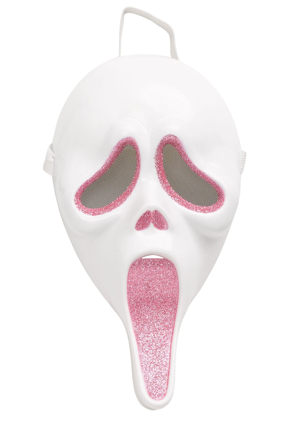Women's Pink Glitter Ghost Face Costume