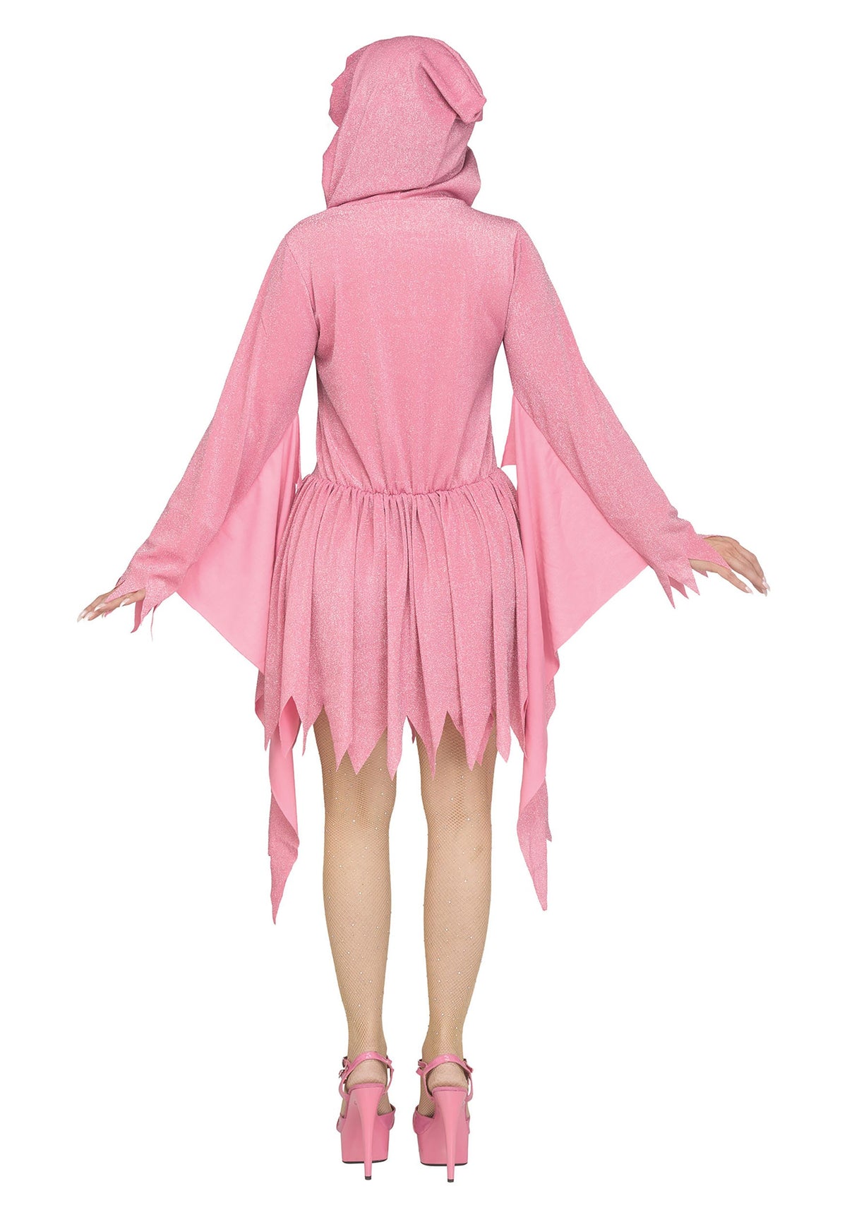 Women's Pink Glitter Ghost Face Costume